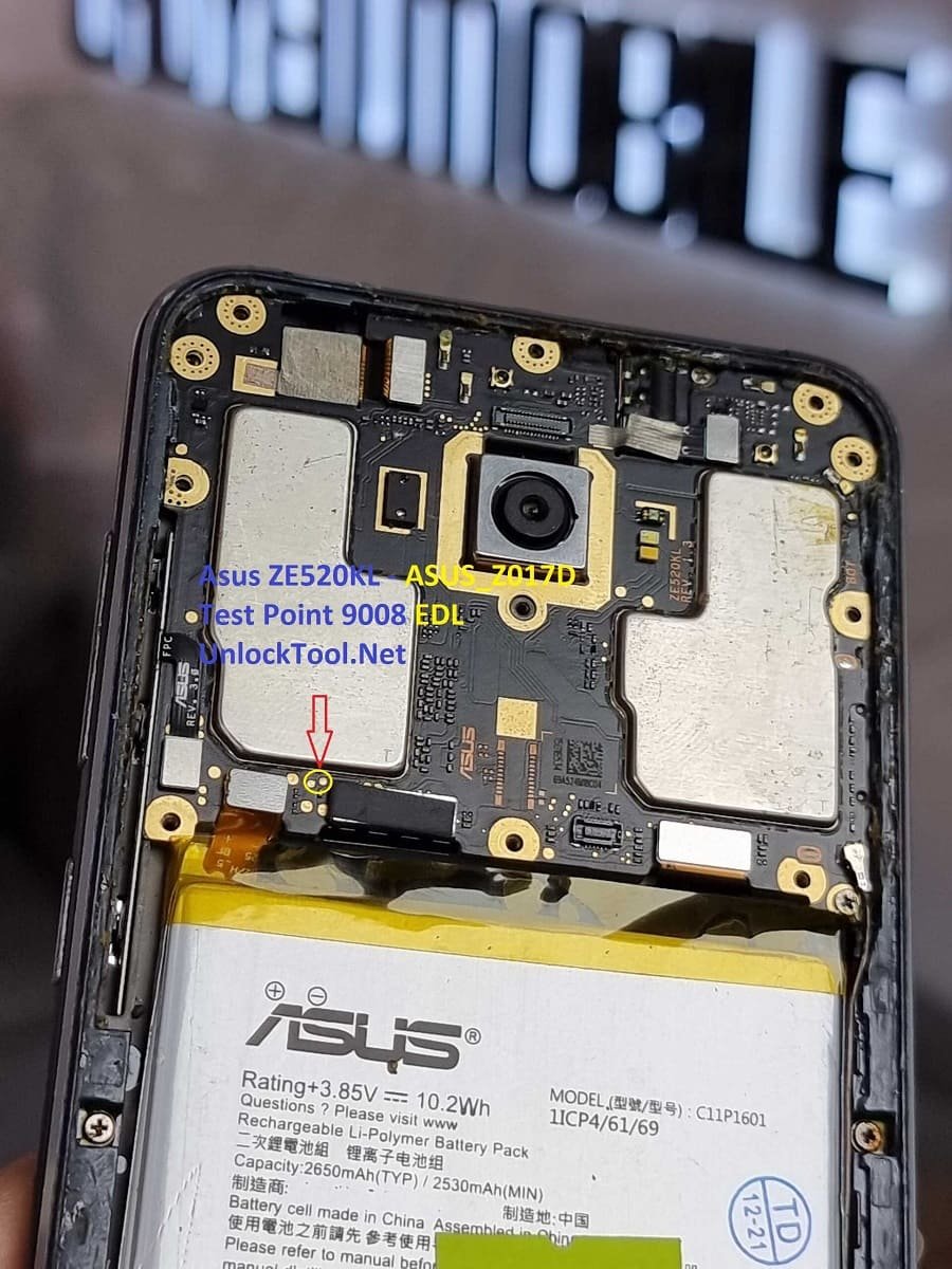 Asus Zenfone 3 Ze520kl  Test Point  / EDL Point